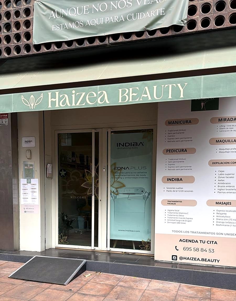 Fachada de Haizea Beauty en Carrer del Comte d'Urgell 282, Barcelona